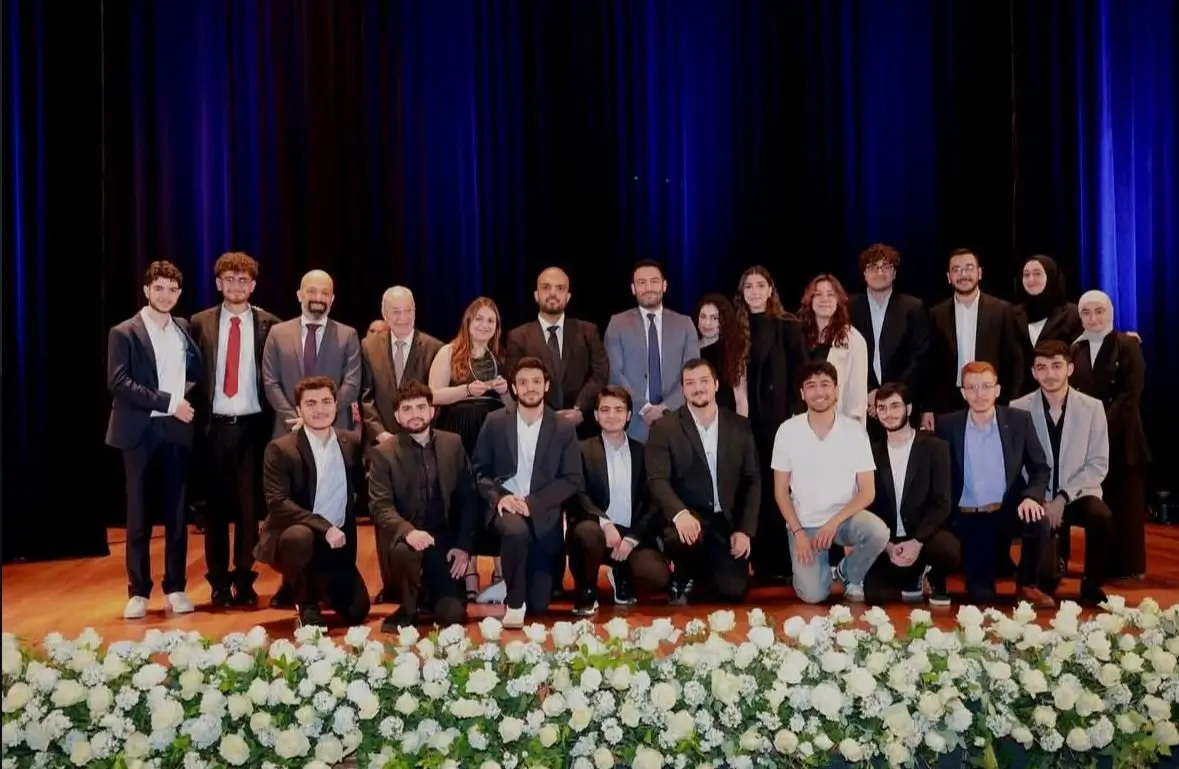 IEEE UOB Student Branch members at the University of Balamand awards ceremony