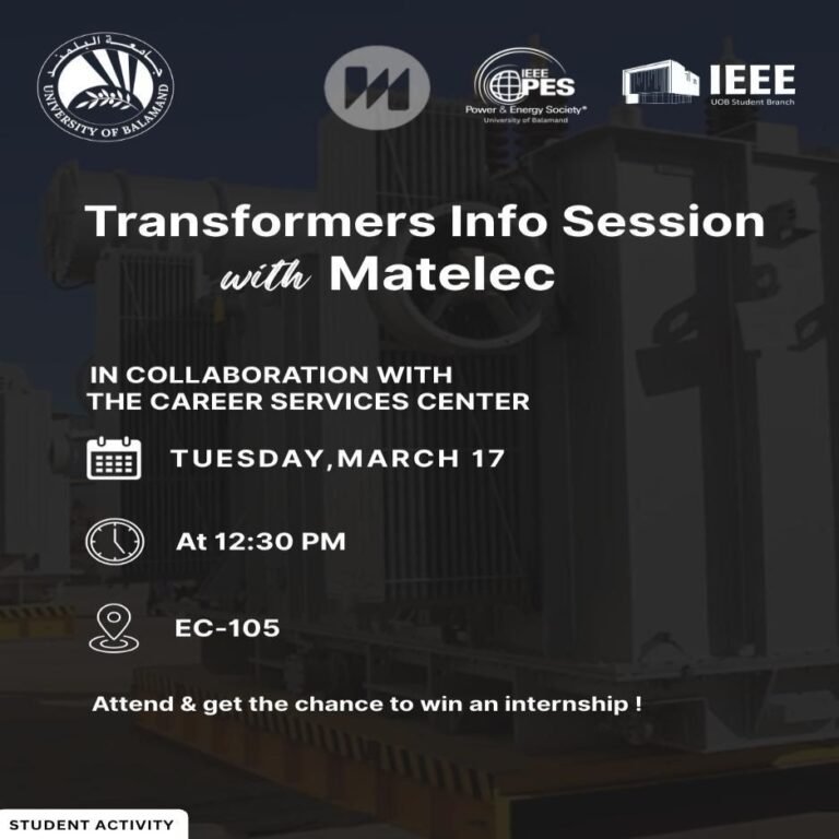 Transformers Info Session with Matelec