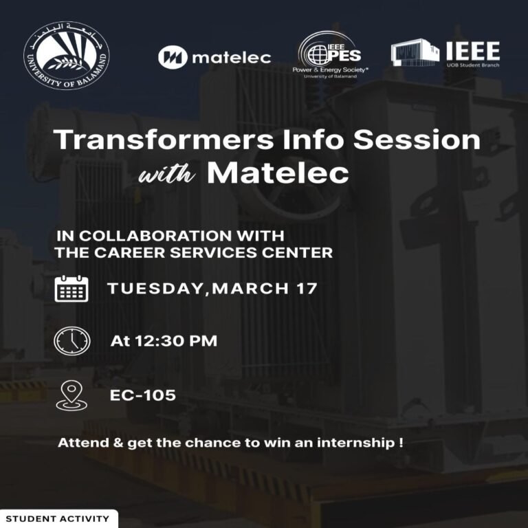 Transformers Info Session with Matelec